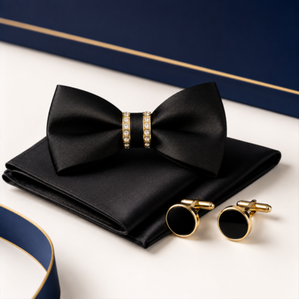 Nœud Papillon Bowtie Classique - Noir Uni
